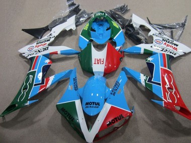 Shop 2004-2006 Yamaha YZF R1 Motorcycle Fairings - White Blue Red Green White Fiat Motul