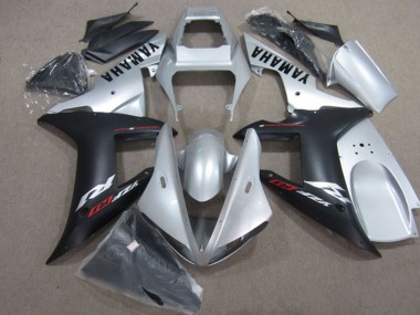 Shop 2004-2006 Yamaha YZF R1 Motorcycle Fairings - Silver Matte Black
