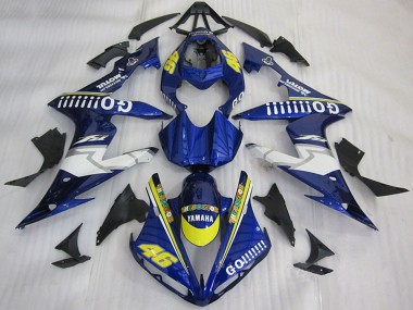 Shop 2004-2006 Yamaha YZF R1 Motorcycle Fairings - Blue Yellow White Go 46