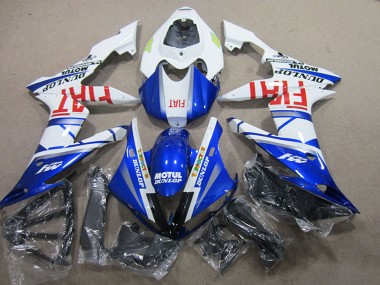 Shop 2004-2006 Yamaha YZF R1 Motorcycle Fairings - White Blue Motul Fiat