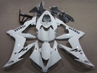 Shop 2004-2006 Yamaha YZF R1 Motorcycle Fairings - White Black Decal