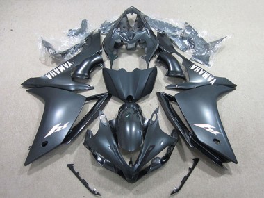 Shop 2007-2008 Yamaha YZF R1 Motorcycle Fairings - Matte Black White Decal