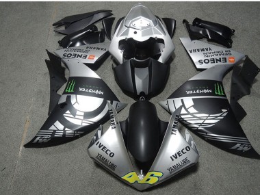 Shop 2009-2011 Yamaha YZF R1 Motorcycle Fairings - Silver Matte Black Green Monster Iveco Yamalube ENEOS Semakin Didepan