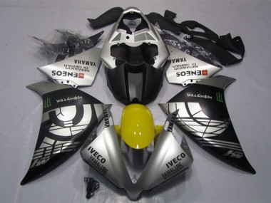 Shop 2012-2014 Yamaha YZF R1 Motorcycle Fairings - Silver Black IVECO Yamalube ENEOS Monster
