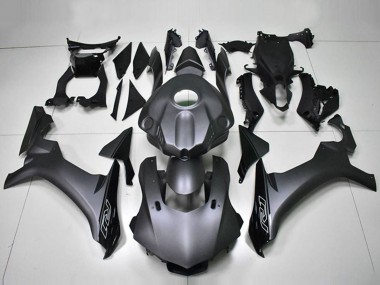 Shop 2015-2019 Yamaha YZF R1 Motorcycle Fairing - Matte Black Glossy Black
