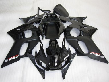 Shop 1998-2002 Yamaha YZF R6 Motorcycle Fairing - Glossy Black Matte Black