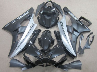 Shop 2006-2007 Yamaha YZF R6 Motorcycle Fairings - Glossy Black Matte Black Silver